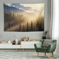 thumbnail image 1 of ONETECH  Dawn Mountain Forest Tapestry, Art Tapestry, Country Art Tapestry, Bohemian Handmade Tapestry, Dormitory, Living Room, Bedroom Decoration Tapestry Wall Carpet, 1 of 7