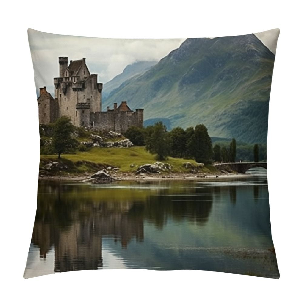 Decorative Pillow Cover Eilean Bridge Donan Castle Loch Duich