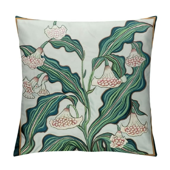 ONETECH Decorative Square Throw Pillow Covers Soft Farmhouse Throw Covers,Floral Throw Pillow Case for Couch Sofa Bed Living Room