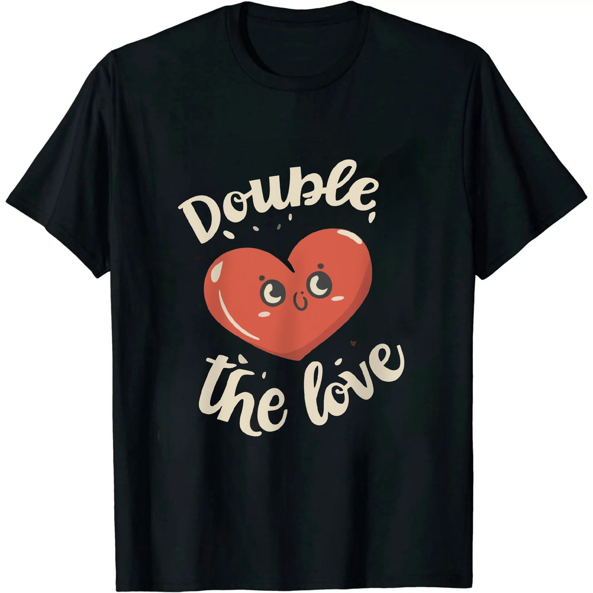 ONETECH Double The Love Twins Twin Dad Twin Mom Sibling T Shirt