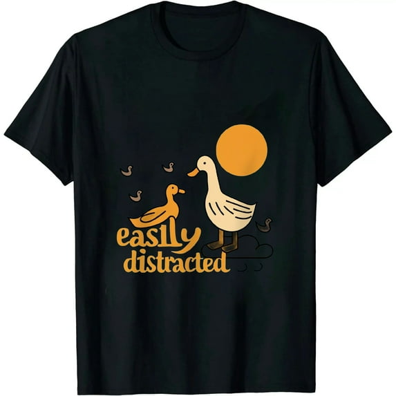 ONETECH Duck - Retro Vintage Easily Distracted By Ducks T-Shirt
