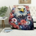 thumbnail image 1 of ONETECH  Eagle Blankets and Throws 350gsm Eagle Blanket for Bed American Print Blanket for Eagle Lovers for Couch Bed Sofa, 1 of 6