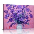 thumbnail image 1 of ONETECH  Farmhouse Bathroom Decor Wall Art Rustic Lavender Tulip Flower Picture Wall Decor Country Floral Painting Canvas Prints Modern Framed Home Decor for Bedroom Living Room Kitchen, 1 of 4