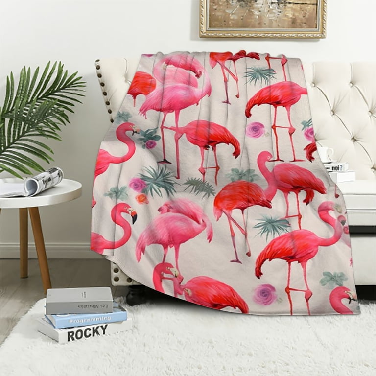 Pink Flamingo Soft Flamingo Blanket Keeko Fluffy Pink Flamingo