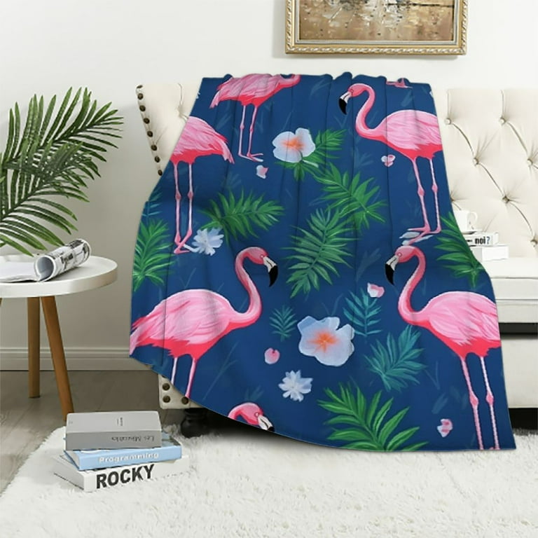 FUMJ Flamingo Blanket Super Soft Throw Blanket for Bed Couch Sofa Lightweight Travelling Camping Throw for Kids Adults Walmart