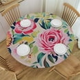 thumbnail image 1 of ONETECH  Floral Pink Rose Tablecloth, Table Cover for Wedding, Birthday Party Decorations, 1 of 7