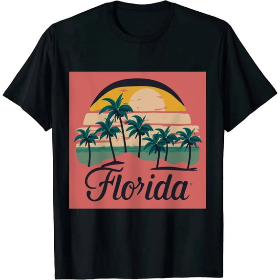 ONETECH Florida Sunset - Throwback Design - Classic T-Shirt
