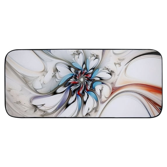 ONETECH Flower Abstract Painting Entrance Mat Floor Mat Rug for Home Entrance Outside Entry 19.68*47.24 in