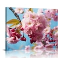 thumbnail image 1 of ONETECH  Flower Canvas Wall Art Cherry Sakura Blossom in Spring Picture Print Modern Home Decor Elegant Flowers Artwork Abstract Floral Paintings on Canvas for Bedroom Girls Room Decor, 1 of 4