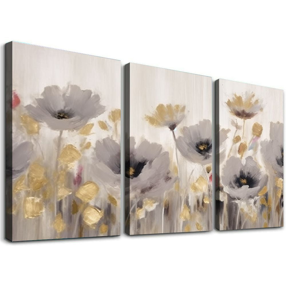 ONETECH Flower Canvas Wall Art Picture: Floral Abstract Blossom ...