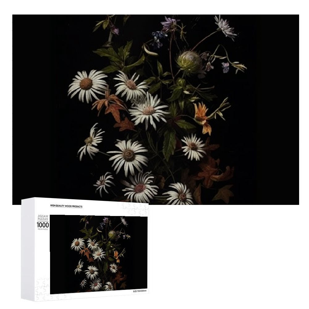 ONETECH Flowers, Vase, Bird Wooden Jigsaw Puzzle for Adults and Kids ...