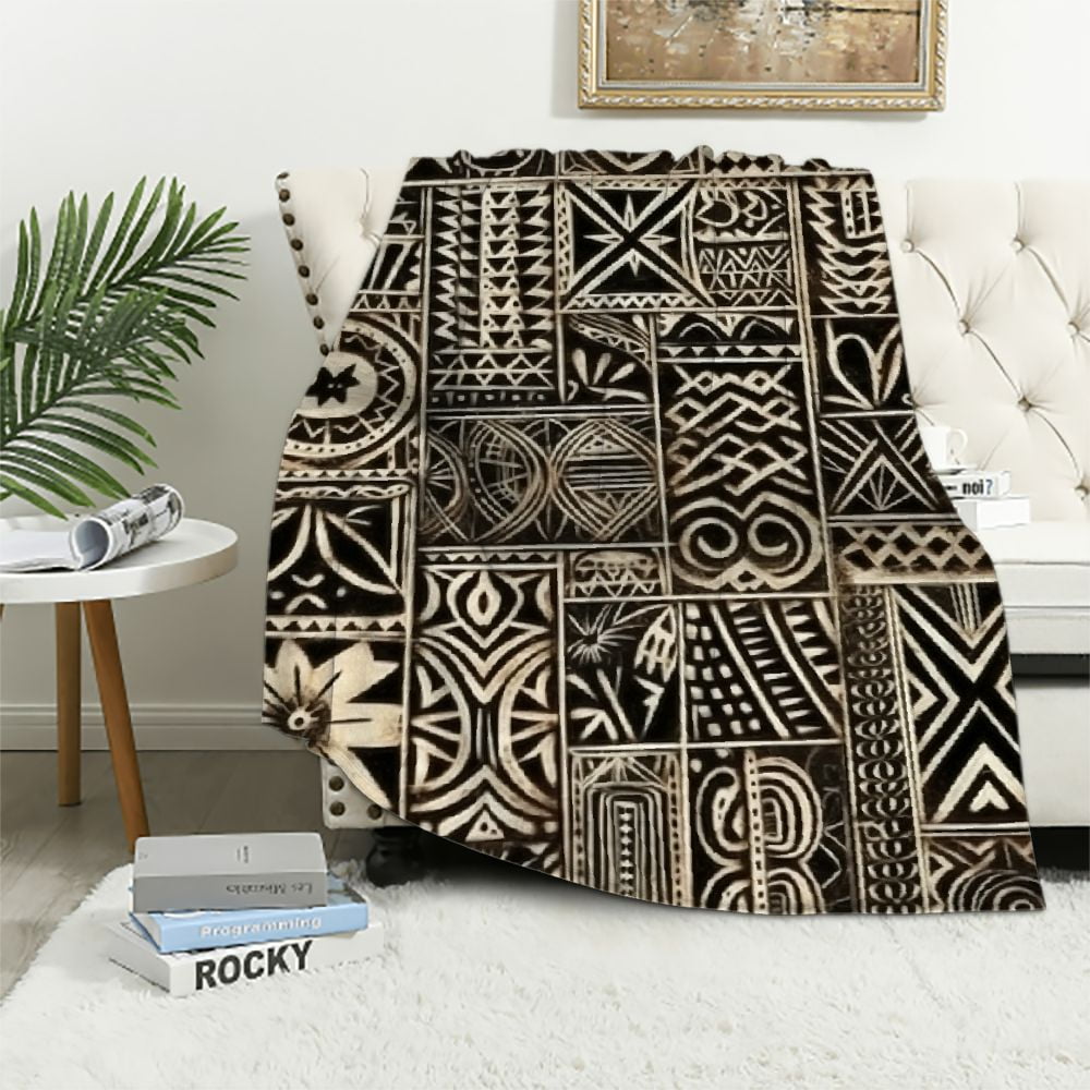 Folk Art Flannel Material Blanket for All Seasons AntiPilling