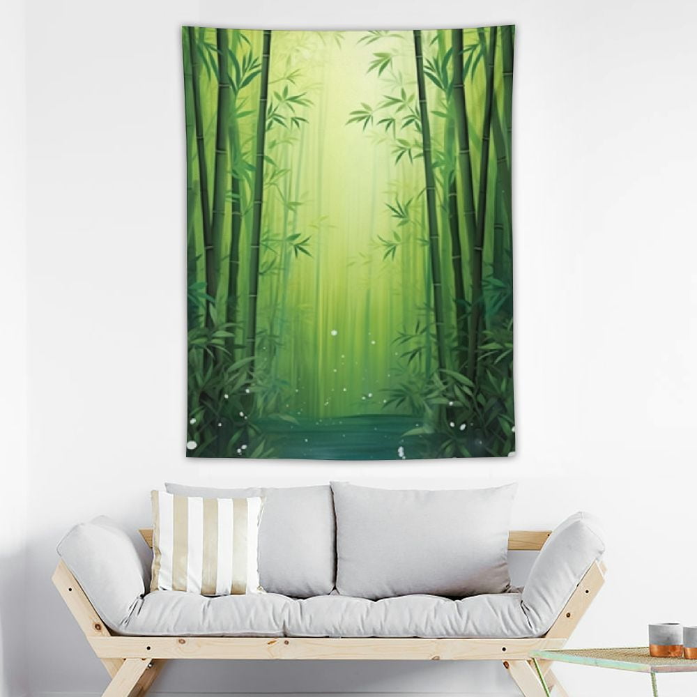 Forest Tapestry, Image of Exotic Trees in Rain Forest Far