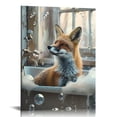 thumbnail image 1 of ONETECH Fox Bathroom Wall Art Cute Fox In Bathtub Bathroom Pictures Wall Decor Wildlife Bathroom Canvas Print Framed Modern Home Bathroom Decorations Artwork For Restroom, 1 of 5