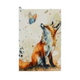 thumbnail image 1 of ONETECH Fox Butterfly Paper Background Golf Towel 24x16in 1PC, 1 of 7