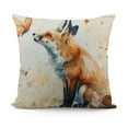 thumbnail image 1 of FUMJ Fox Throw Pillow Covers, Vintage Watercolor Butterfly Fox Throw Pillow Couch Pillow Covers, Pillow Decorative for Sofa Home Living Room Bedroom, 1 of 5