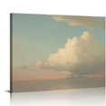 thumbnail image 1 of ONETECH Framed Canvas Print Wall Art Pastel Blue White Country Clouds Nature Wilderness Illustrations Realism Decorative Scenic Panoramic Earth for Living Room, Bedroom, Office 20\x16\, 1 of 4