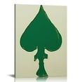 thumbnail image 1 of ONETECH Framed Trendy Retro Canvas Wall Art Print Card Poster Funny Trendy Casino Theme Party Minimalist Wall Decor for Casino Game Room Living Room, 1 of 5