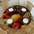 thumbnail image 1 of ONETECH  Fresh Vegetables Fruits Round Tablecloth, Washable Home Decor Tablecloth Holiday Party Farmhouse Decor Table Cover,, 1 of 7