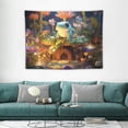 thumbnail image 1 of ONETECH  Frog Mushroom Tapestry, Aesthetic Moon Stars Butterfly Tapestry Wall Hanging for Bedroom, Plant Floral Funny Tapestries Living Room College Dorm Home Decor, 1 of 7