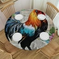 thumbnail image 1 of FUMJ Funny Chicken Elastic Edged Round Fitted Table Cloth Cover, Waterproof Free Round Tablecloth, Home Decorative Tablecloth for Indoor Outdoor Kitchen Party,, 1 of 7