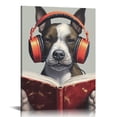 thumbnail image 1 of ONETECH  Funny Dog Canvas Wall Art Colorful Animal Pictures Abstract Pet Puppy Painting Gallery Wrapped Framed Artwork for Bedroom Bathroom, 1 of 4