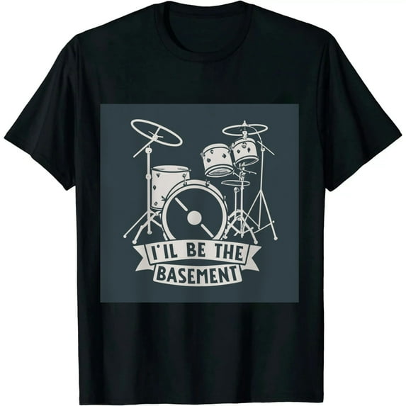 ONETECH Funny Drummer Art For Men Women Drum Set Drumming Lovers T-Shirt