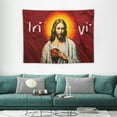 thumbnail image 1 of ONETECH  Funny Jesus Tapestry Jesus Christ I Saw That Tapestry Wall Hanging Christmas Wall Tapestry for Bedroom Aesthetic Black White Funny Words Tapestry for Living Room College Dorm Decor,, 1 of 7