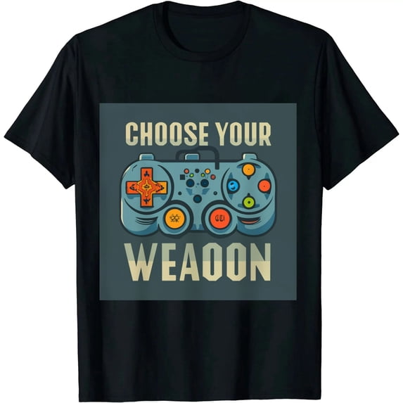 ONETECH Funny Video Game Choose Your Weapon T-Shirt