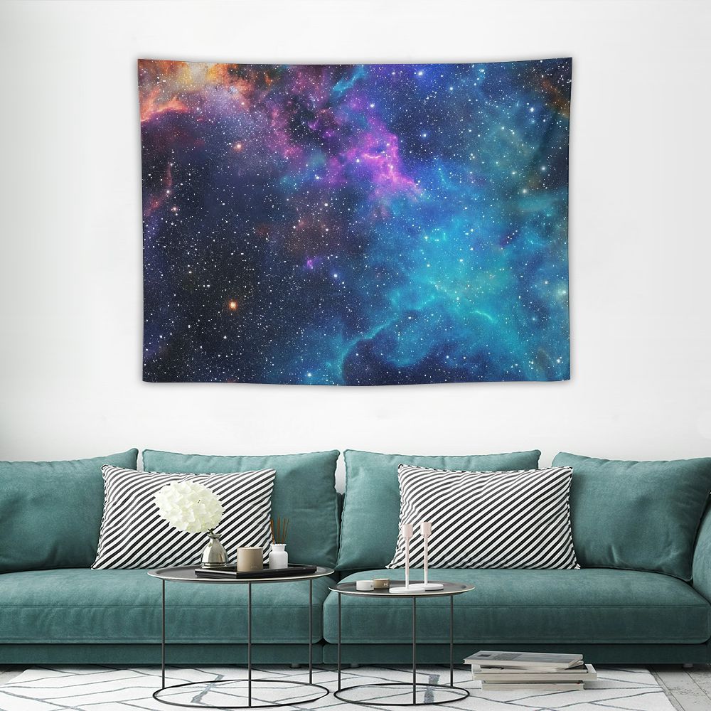 ONETECH Galaxy Tapestry for Bedroom Aesthetic Space Blue Night Starry ...