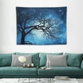 thumbnail image 1 of ONETECH  Galaxy Tapestry Wall Hanging Stars Blue Sky Wall Tapestry Tree Night Sky Wall Art for Bedroom Home Dorm Decor, 1 of 7