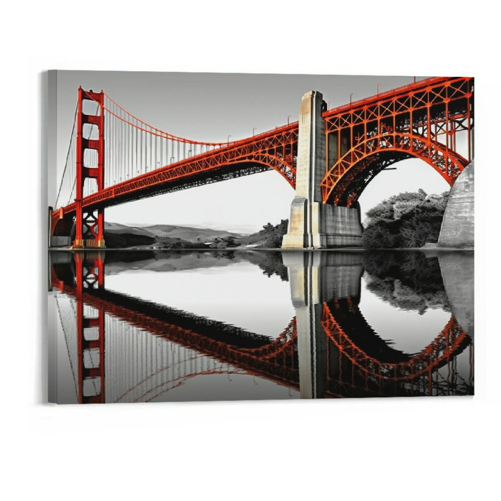Golden Gate Bridge Wall Art San Francisco Skyline Wall Decor