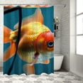 thumbnail image 1 of ONETECH Goldfish Polyester Fiber Shower Curtain Multiple Sizes Home Bathroom Decoration Durable and Washable with Hooks 60x72, 1 of 7