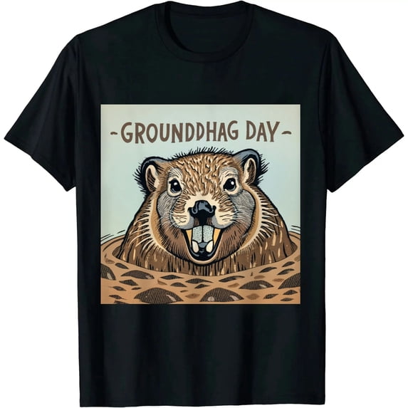 ONETECH Groundhog Day or Jour de la Marmotte T-Shirt DeJa Vu