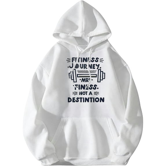 ONETECH Gym Journey Not A Destination Workout Vintage Weightlifting Pullover Hoodie