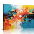 thumbnail image 1 of ONETECH Hand Painted Abstract Oil Painting on Canvas Modern Wall Art Decor Hanging 16\x12\, 1 of 4