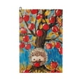 thumbnail image 1 of ONETECH Hedgehog Tree Apples Golf Towel - Great Gift Idea 24x16in 1PC, 1 of 7