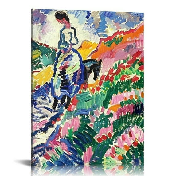 ONETECH Henri Mattise Canvas Wall Art Abstract Colorful Posters Canvas Prints for Wall and Home Office Decorations