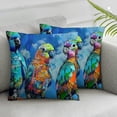thumbnail image 1 of FUMJ Hopyeer Oil Painting Adorable Parrots Throw Lumber Pillow Cushion Cover Colorful Cute Birds Pattern Pillow Covers Home Decor Pillowcase for Sofa Chair Couch Bed (PA-Parrots), 1 of 6