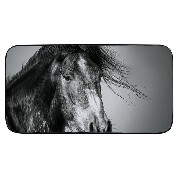 ONETECH Horse Horse Square Floor Mat Indoor Outdoor Non-Slip Durable Entrance Mat 19.68*39.37 in