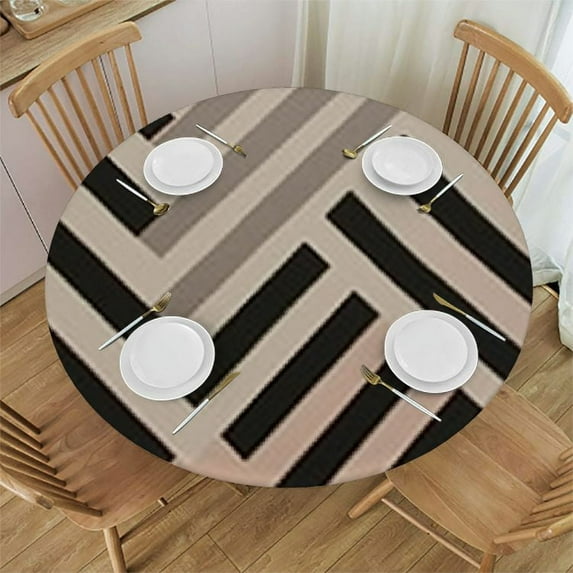 ONETECH Household Waterproof and Oil-Proof Tablecloth Simple Tassel Table mat Coffee Table Cloth Picnic Cloth Geometric Pattern Free Farmhouse Dining Table Cover