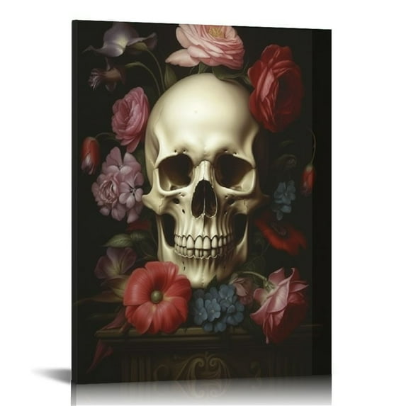 ONETECH Huabsad Moody Decor Vintage Botanical Flower Wall Art Victorian Gothic Dark Academia Decor Rustic Wildflower Wall Decor Aesthetic Room Art Prints Retro Plant Oil Paintings Prints 12\x16\