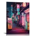 thumbnail image 1 of ONETECH Japan Art Poster - Japanese Print Artwork on Canvas Roll - Tokyo Anime Wall Art Picture Gift - Preppy Night City Wall Decor Poster for Room Aesthetic Bedroom Kitchen Living 12\x16\, 1 of 4