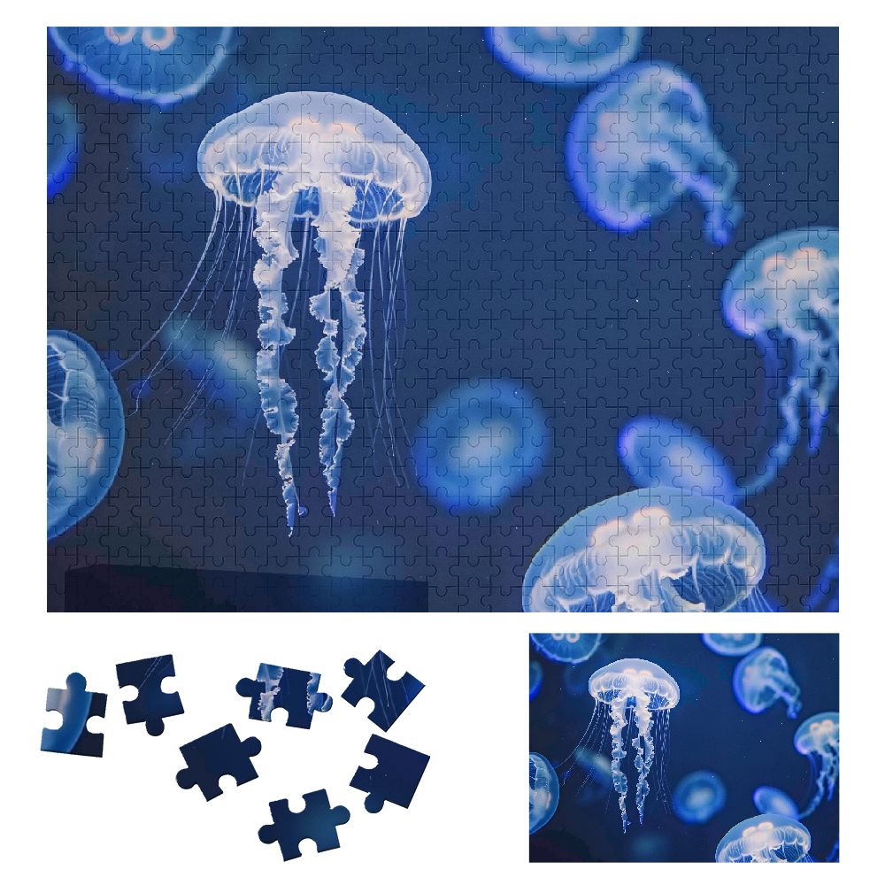 ONETECH Jellyfish Wooden Jigsaw Puzzle for Adults and Kids - Premium ...