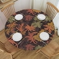 thumbnail image 1 of ONETECH Jungle Table cover - Round Table cover Lightweight Tropical Foliage Palm Tree Leaves Hawaiian Paradise Natural Botanical Themed Pattern for Relatives Multicolor, 1 of 7