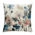 thumbnail image 1 of ONETECH KKVEE Flower Throw Pillow Covers Flowers Pillow Cushion Cases, Modern Decorative Square Pillowcases for Sofa Couch Bedroom Living Room Car, 1 of 5