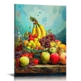 thumbnail image 1 of ONETECH Kitchen Canvas Wall Art Fruit Picture Dining Room Canvas Painting for Home Wall Decor, Healthy Fruit Food Framed Artwork for Kitchen Restaurant Decoration Ready to Hang, 1 of 4