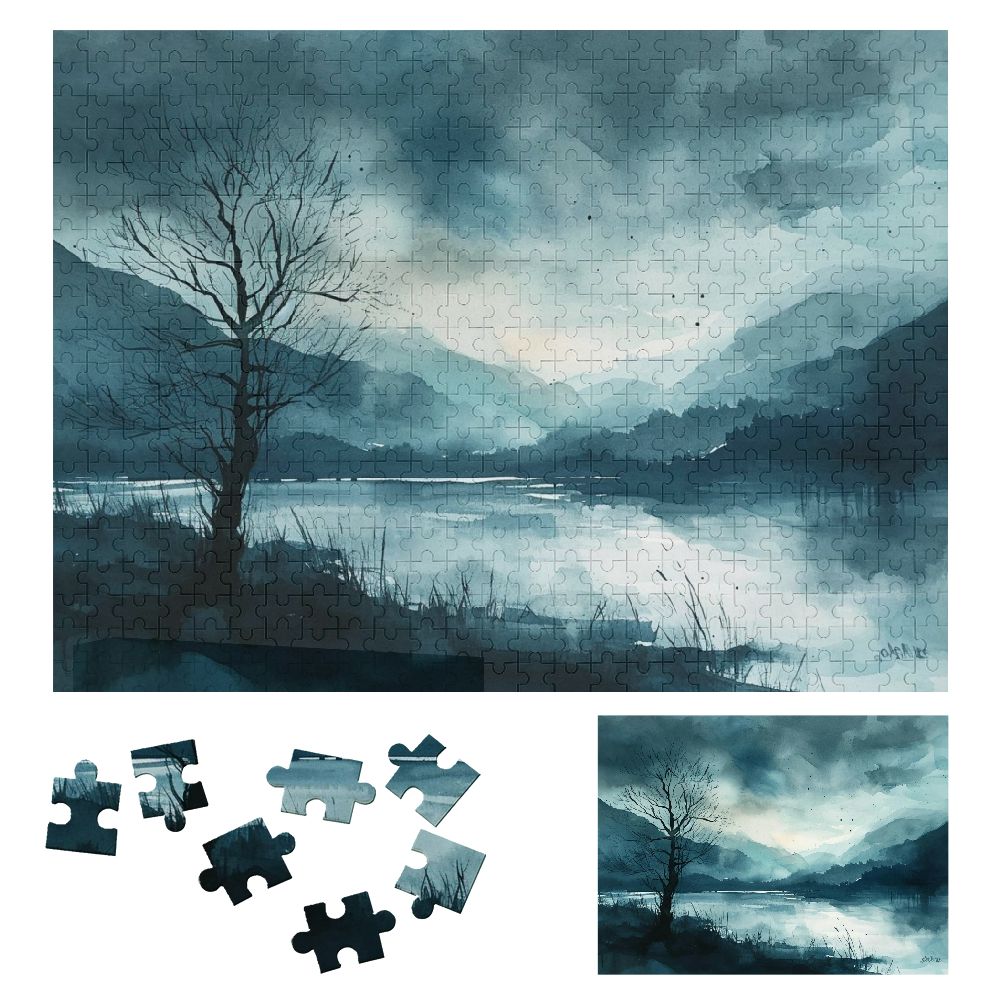 ONETECH Landscape Painting Wooden Jigsaw Puzzle for Adults and Kids ...