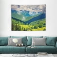 thumbnail image 1 of ONETECH  Landscape Tapestry, View of Mountains in Potomac Highlands of West Virginia Rural Scenery Picture, Wall Hanging Decor for Bedroom Living Room Dorm,Forest Green, 1 of 7