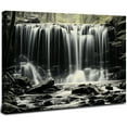 thumbnail image 1 of ONETECH  Large Black and White Wall Art Waterfall Pictures Canvas Prints Nature Landscape Paintings Artwork 20x16inch, 1 of 6
